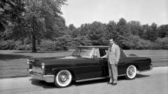 William Clay Ford with 1956 Lincoln Continental Mark II