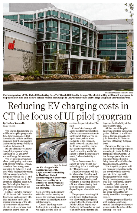 New Haven Register_2024-03-19_Reducing EV Charging Costs in CT the Focus of UI Pilot Program.png