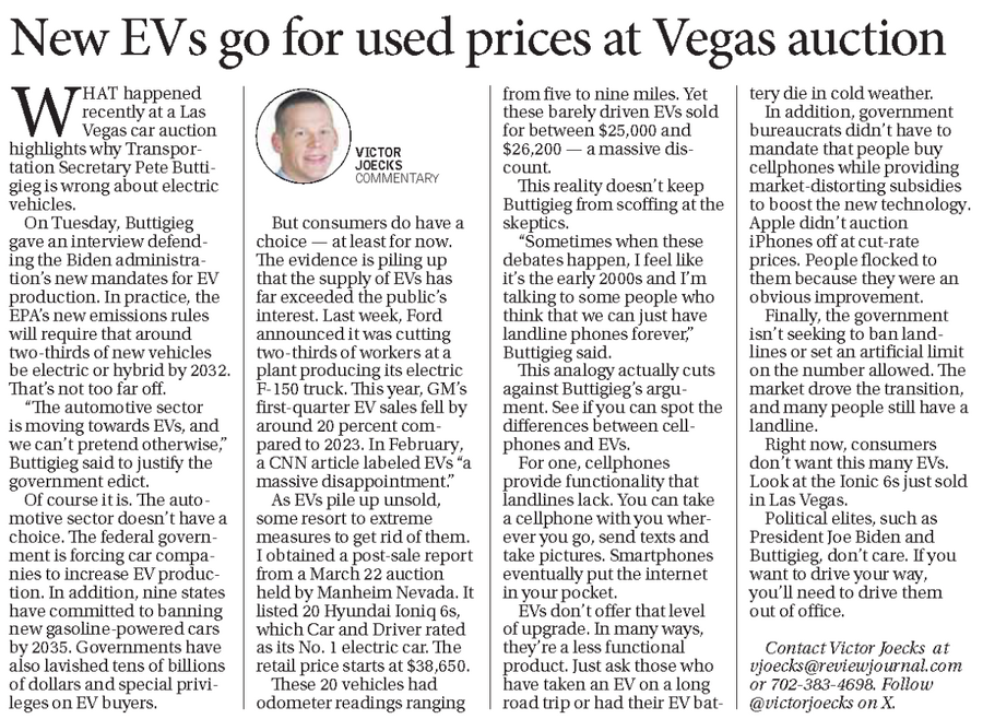 Las Vegas Review-Journal_2024-04-05_Opinion_New EVs Go For Used Prices At Vegas Auction.png
